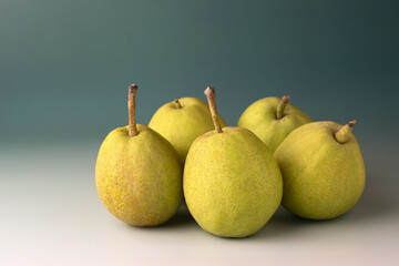 pear on a white