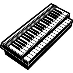 Vector Art Keyboard Instruments