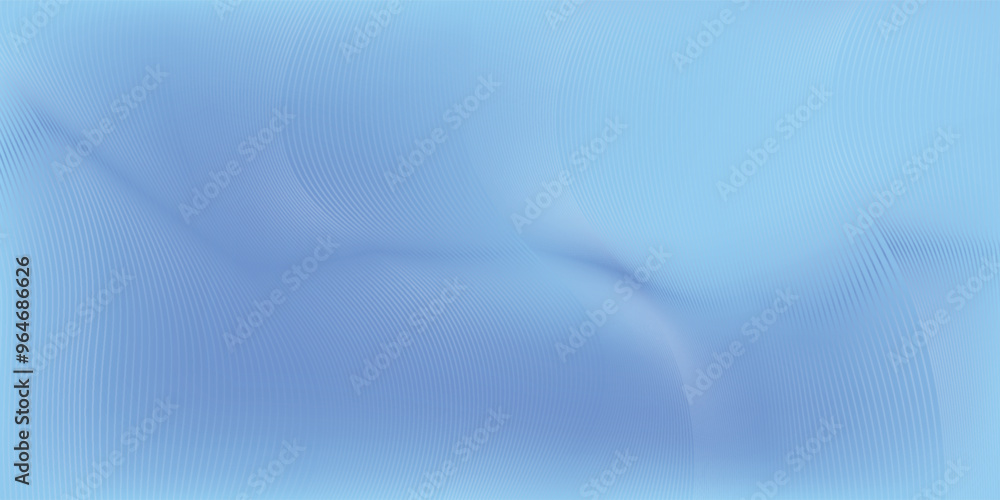 Poster abstract glowing wave lines on dark blue background. dynamic wave pattern. modern flowing wavy lines