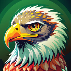 Fototapeta premium Eagle Vector Art Illustration