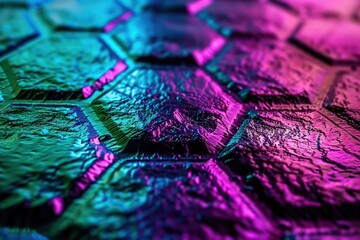 Obraz premium A close-up of stacked purple cubes creating a modern, abstract design.. Beautiful simple AI generated image