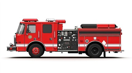 Red fire truck