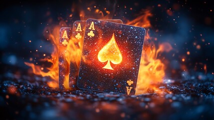 The golden glow of a magical card that grants a shimmering wish in a world of illusion and fire where past and present are in mysterious harmony.Generative AI