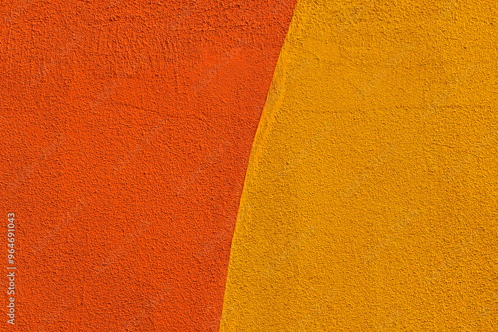 Wall mural orange and yellow and textured wall background, rio de janeiro, brazil