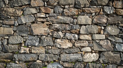 Obraz premium Vintage stonewall surface with copy space for design.