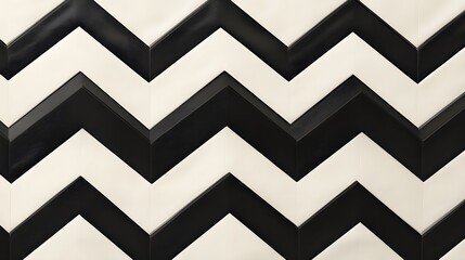 Black and White Chevron Pattern  Abstract Geometric Background  Modern Design