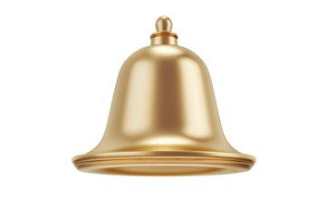 Ringing bell notification icon isolated on transparent background