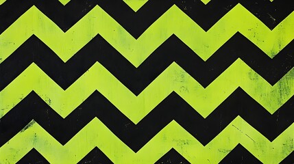 Abstract Green and Black Chevron Pattern Background Texture