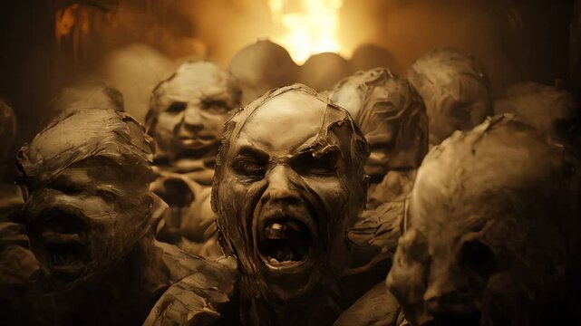 Sinners, suffering souls in hell