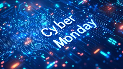 Obraz premium cyber monday optics background
