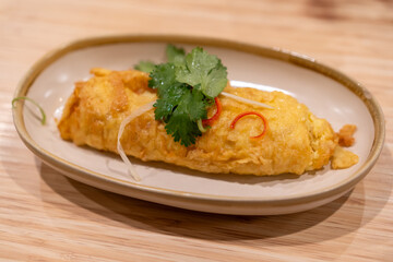 Egg omelette with herbs