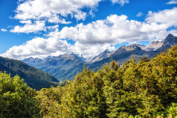 Obraz premium Pop's View Lookout, South Island, New Zealand.