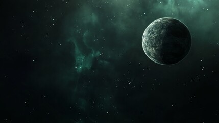 Obraz premium Mystical Planet in Deep Space