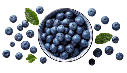 Freigestellte Blaubeeren und Heidelbeeren: Frische, saftige Beeren für gesunde Ernährung und kreative Rezepte