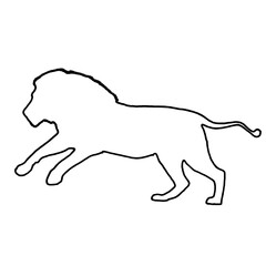 Lion Clipart | Lion Outline | Lion Icon