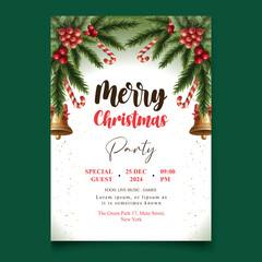 Vector Illustration Watercolor Happy Valentines Day Party Celebration Poster Template