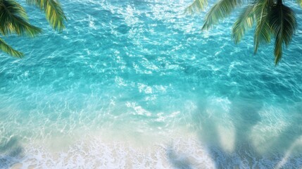 Tropical Seascape with Crystal Clear Water
