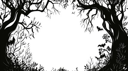 Spooky Forest Frame