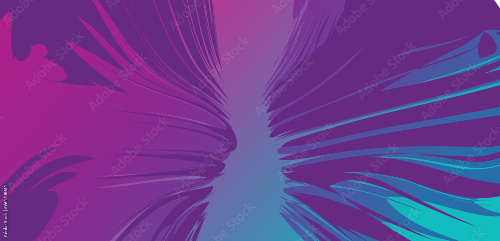 Wall mural Abstract background with geometric shapes and lines. Vector illustration for your design