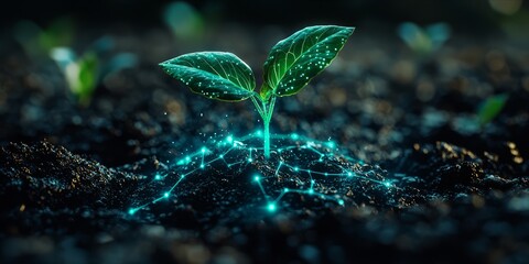 High-Tech Agriculture: A Growing Plant Enhanced by Digital Innovations