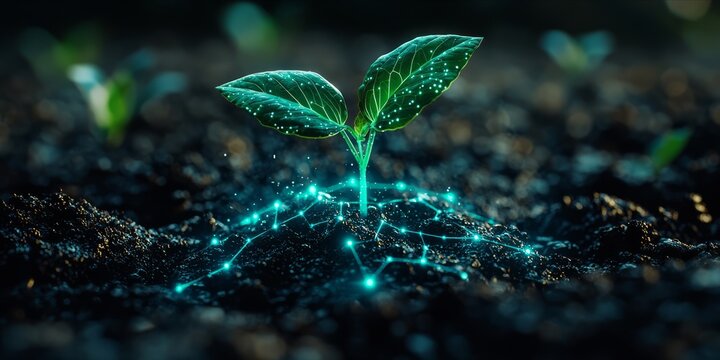 High-Tech Agriculture: A Growing Plant Enhanced by Digital Innovations