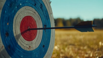 Bullseye on Archery Target
