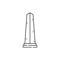 Minimalist rip gravestone icon depicting death
