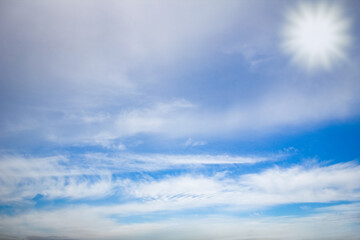 A beautiful sky clouds in nature in an atmosphere of clean air