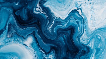 Obraz premium Fluid Blue Abstract Background