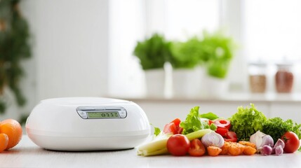 Healthy Cooking Ingredients and Kitchen Scale