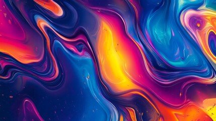 Colorful Abstract Fluid Art