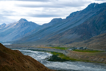 Beautiful Pin Valley in Spiti, Himachal Pradesh India, Spiti Valley landscapes, adventurous destinations, most beautiful destination, colorful Pin Valley, Mudh Village  