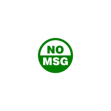 No MSG MSG free icon isolated on white background