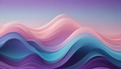Vibrant abstract waves of blue, purple, and pink colors flowing and blending together