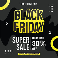 Obraz premium Black Friday super sale banner.