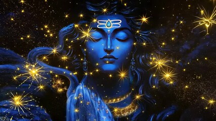 The video of God Shiva highlights his powerful aura and serene grace, with scenes of ritualistic worship, sacred imagery, and deep spiritual significance, bringing forth the essence of Hindu devotion.