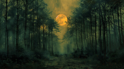 forest in the night