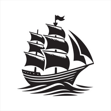 recommend clip art: Yawl Silhouette Vector Illustrations – High-Quality Nautical Graphics