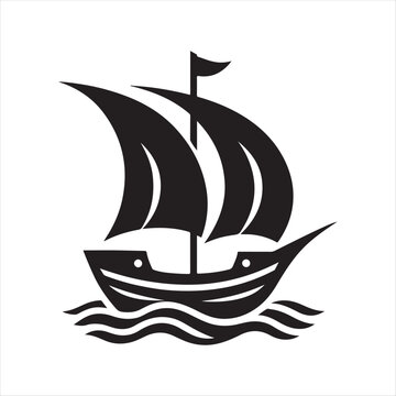recommend clip art: Yawl Silhouette Vector Illustrations – High-Quality Nautical Graphics