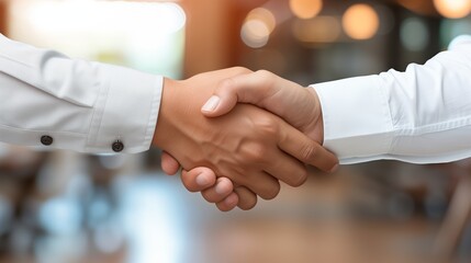 Successful business agreement contract dealing businessman
