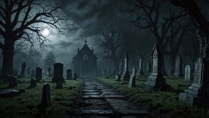 spooky halloween night