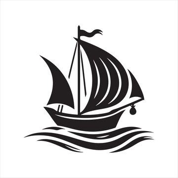recommend clip art: Yawl Silhouette Vector Illustrations – High-Quality Nautical Graphics