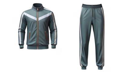 Tracksuit on transparent background.