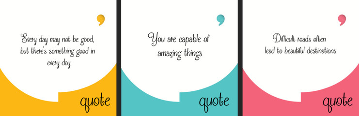 Fototapeta premium Creative Testimonial Editable Vector Illustration, Empty speech bubbles, What our Clients Say, Quote, Review, Feedback, Infographic Template, Label, editable text box layout, recommendation note