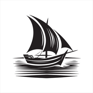 recommend clip art: Yawl Silhouette Vector Illustrations – High-Quality Nautical Graphics