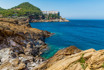 Calas de Sa Tuna y Aiguafreda, Begur, Catalonia, Spain