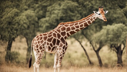 Obraz premium giraffe in the savannah