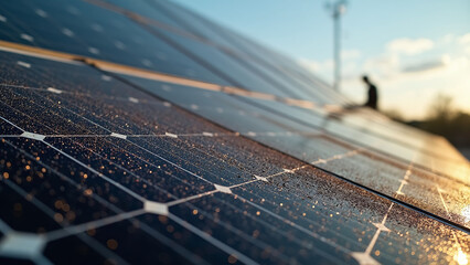 dust on the solar panels