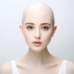 Beautiful Headless Female Portraits on White Background for Animation Mapping