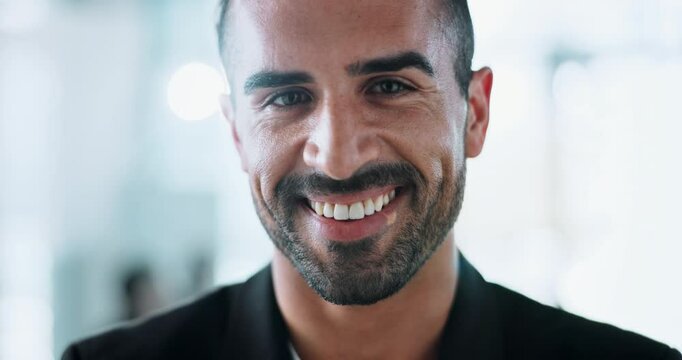 Confident, corporate and consultant with business man in office for internal auditor, financial organization and professional. About us, asset management and portrait of person in actuary firm